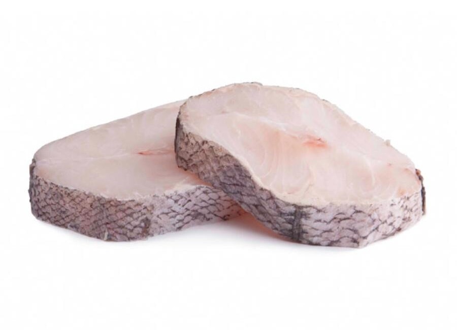 Merluza fresca en rodajas
