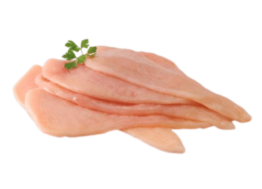 Pechuga de pollo fileteada